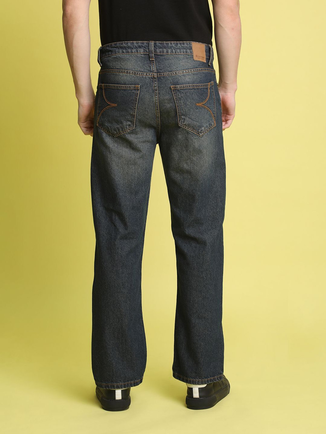 Image of Bene Kleed Straight Fit Men Blue Jeans