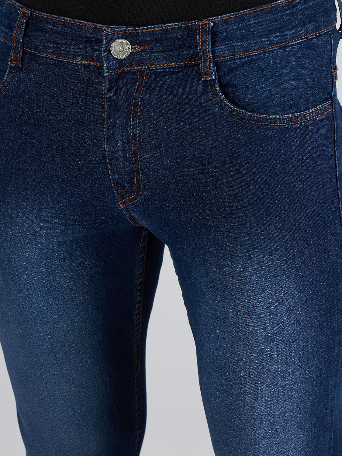 Image of STUDIO NEXX Slim Men Dark Blue Jeans