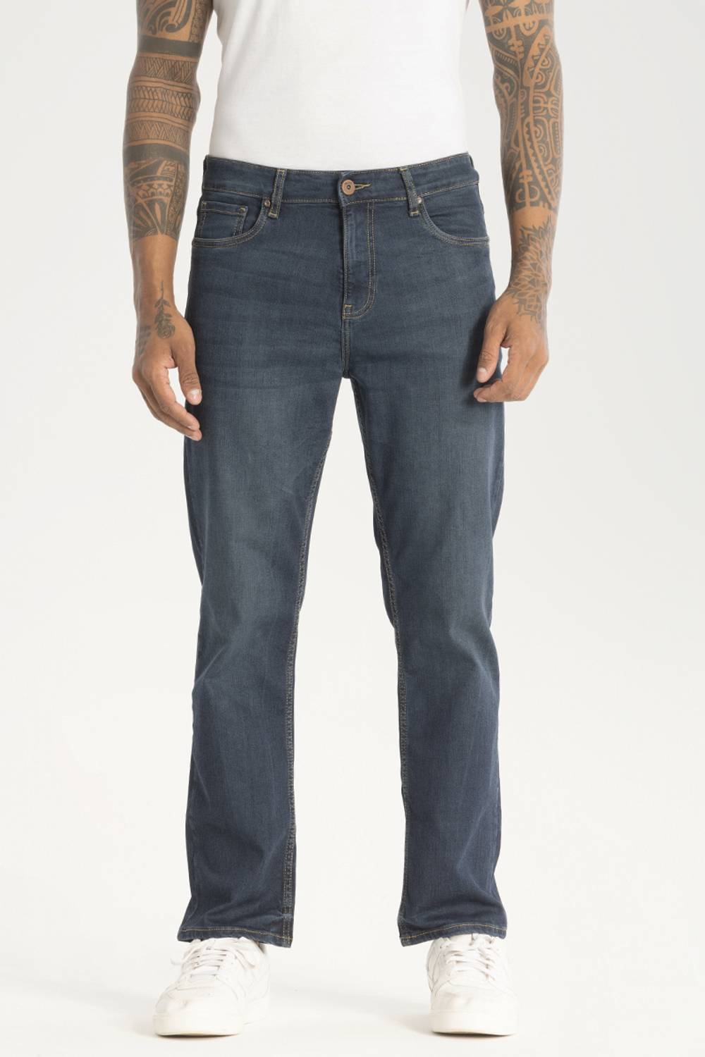 Snitch Relaxed Fit Men Blue Jeans