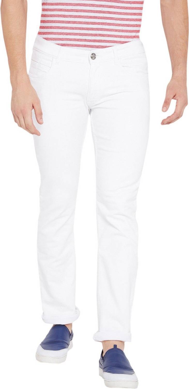 CALCIUM Skinny Men White Jeans