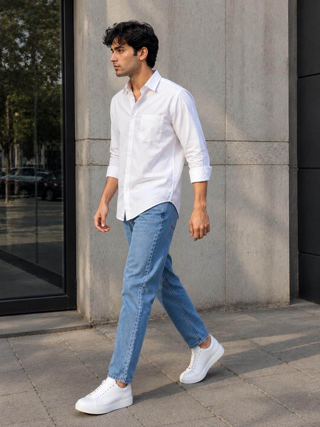 Image of Madon Mom Fit Men Light Blue Jeans