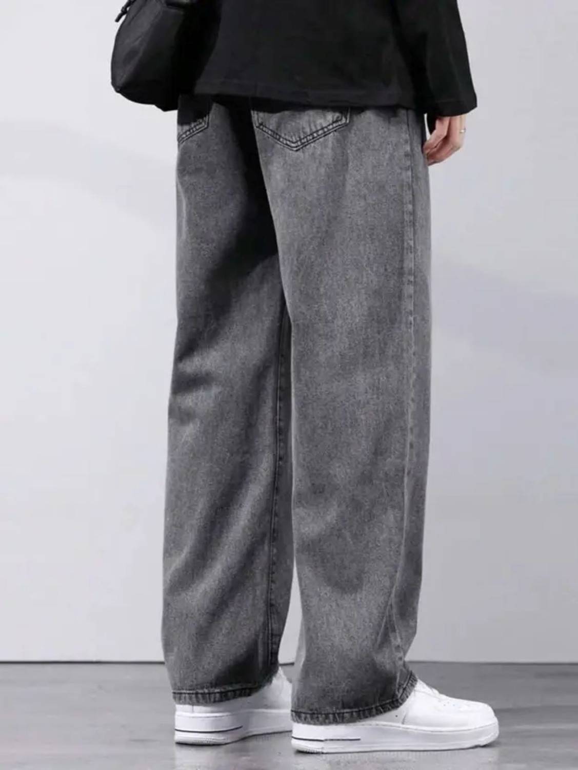 moda star Loose Fit Men Grey Jeans - Image 2