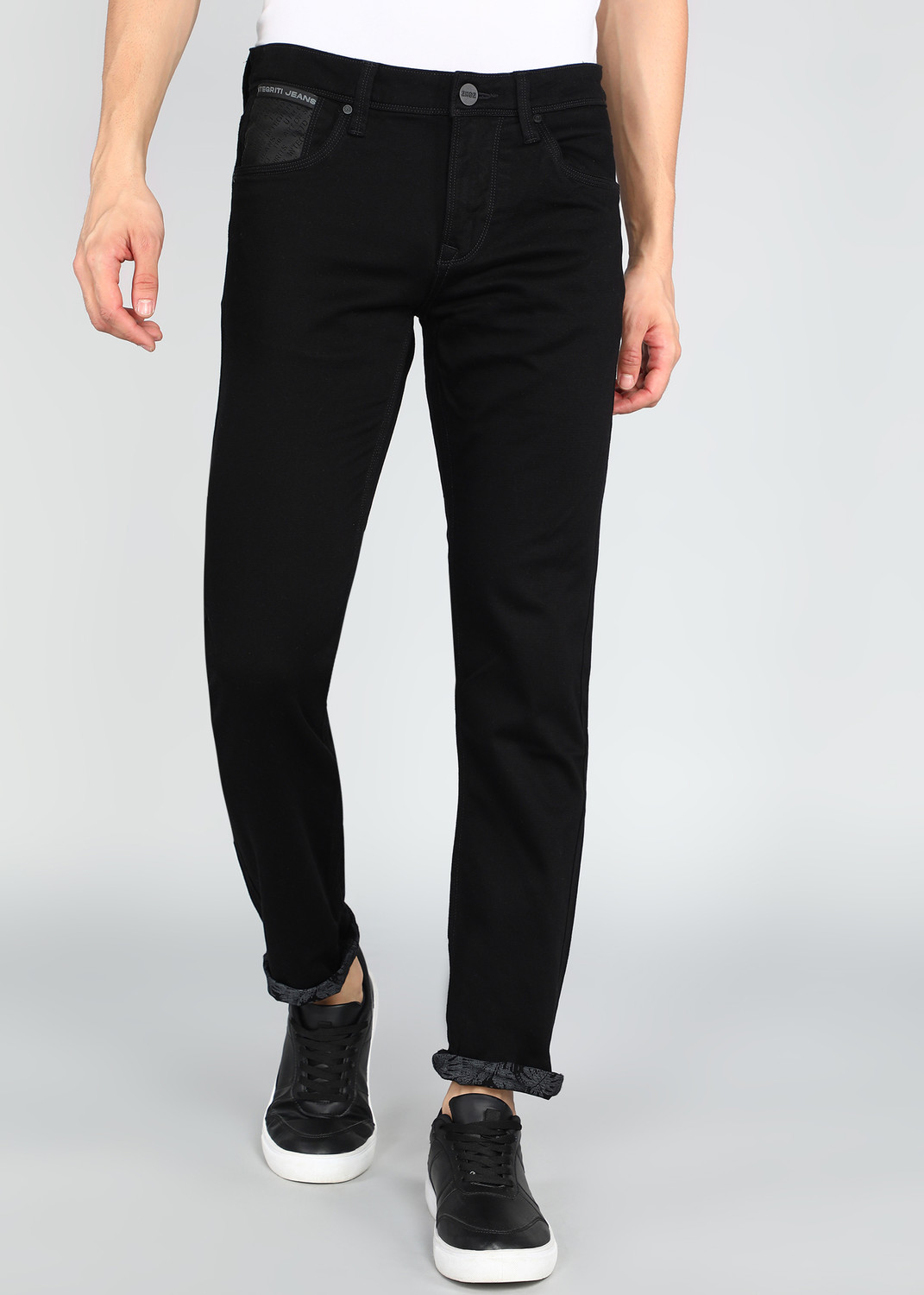 Image of INTEGRITI Slim Men Black Jeans