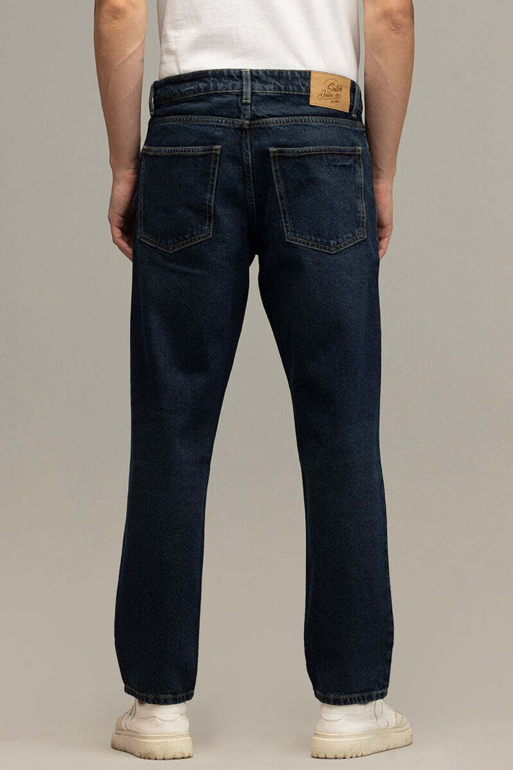 Image of Snitch Relaxed Fit Men Blue Jeans