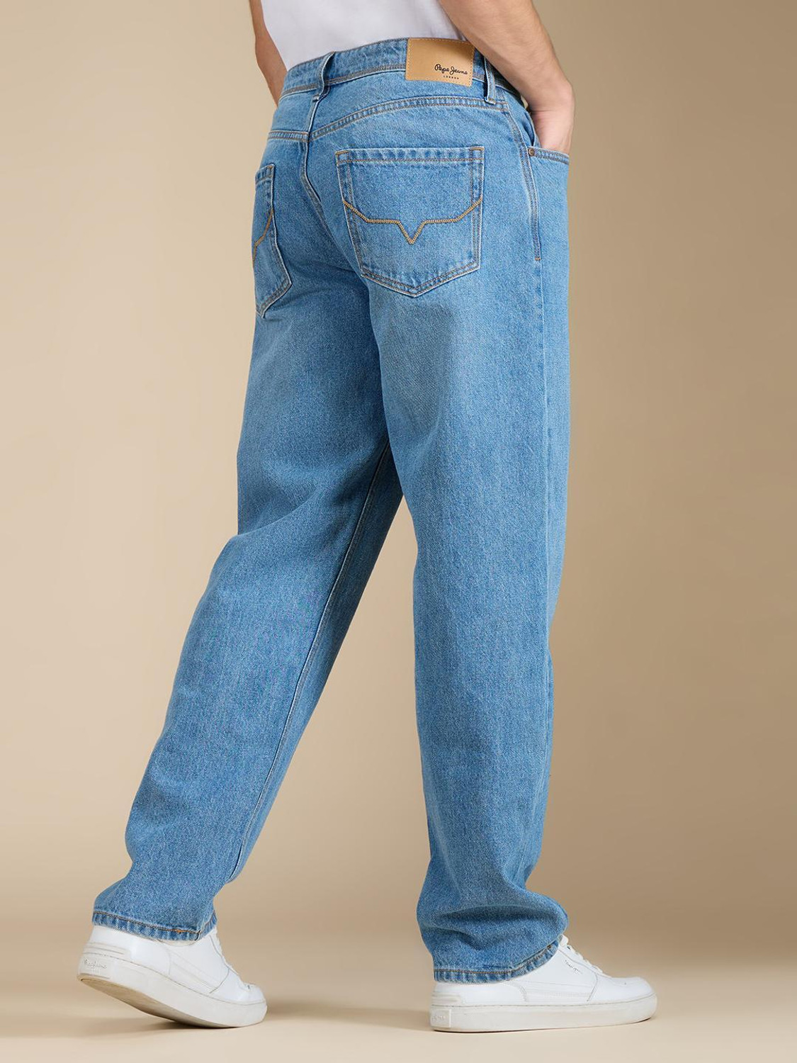Image of Pepe Jeans Relaxed Fit Men Blue Jeans
