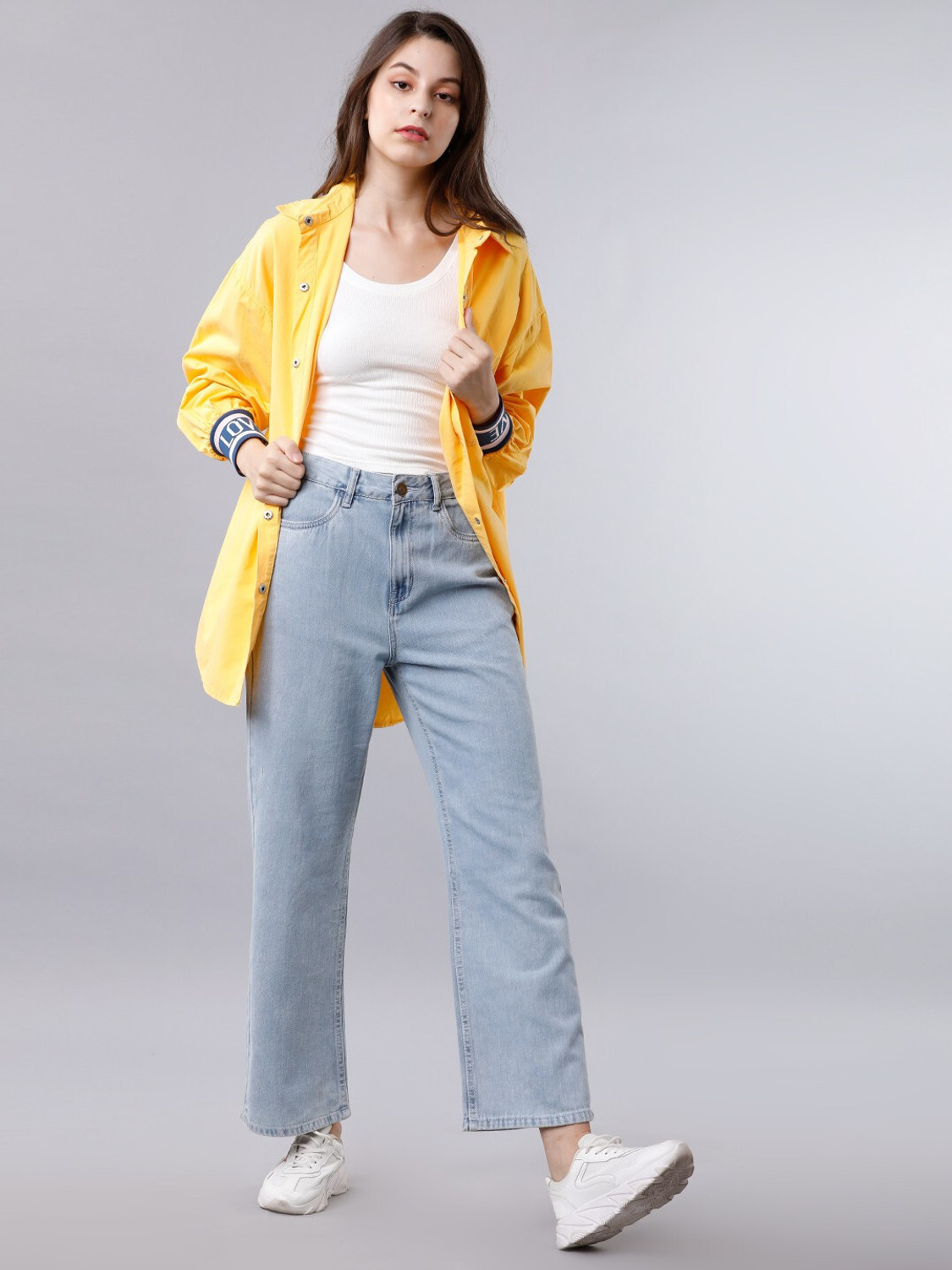 Image of Tokyo Talkies Flared Women Light Blue Jeans