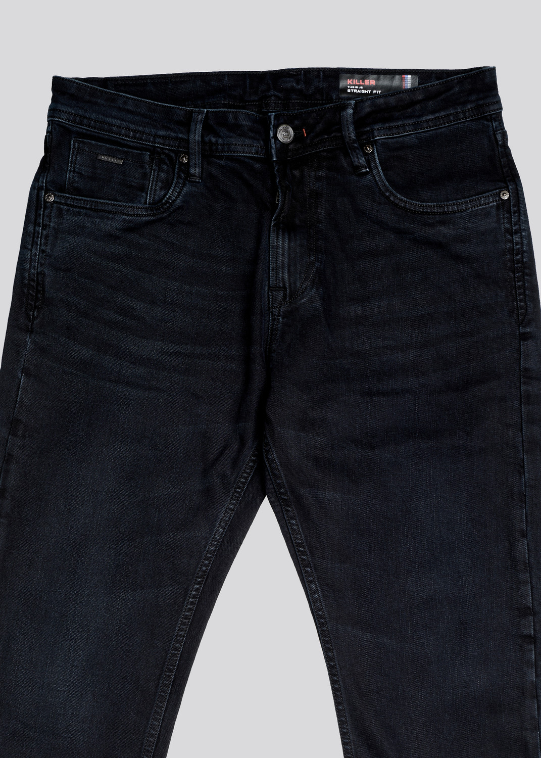 Image of KILLER Straight Fit Men Dark Blue Jeans