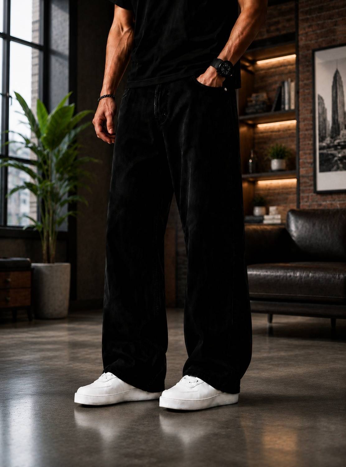 Every Choice Straight Fit Men Black Jeans - Image 5