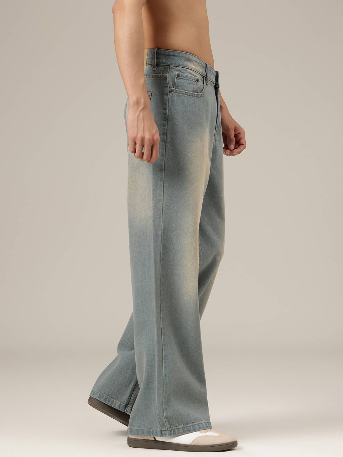 DENNISON Loose Fit Men Light Blue Jeans - Image 3