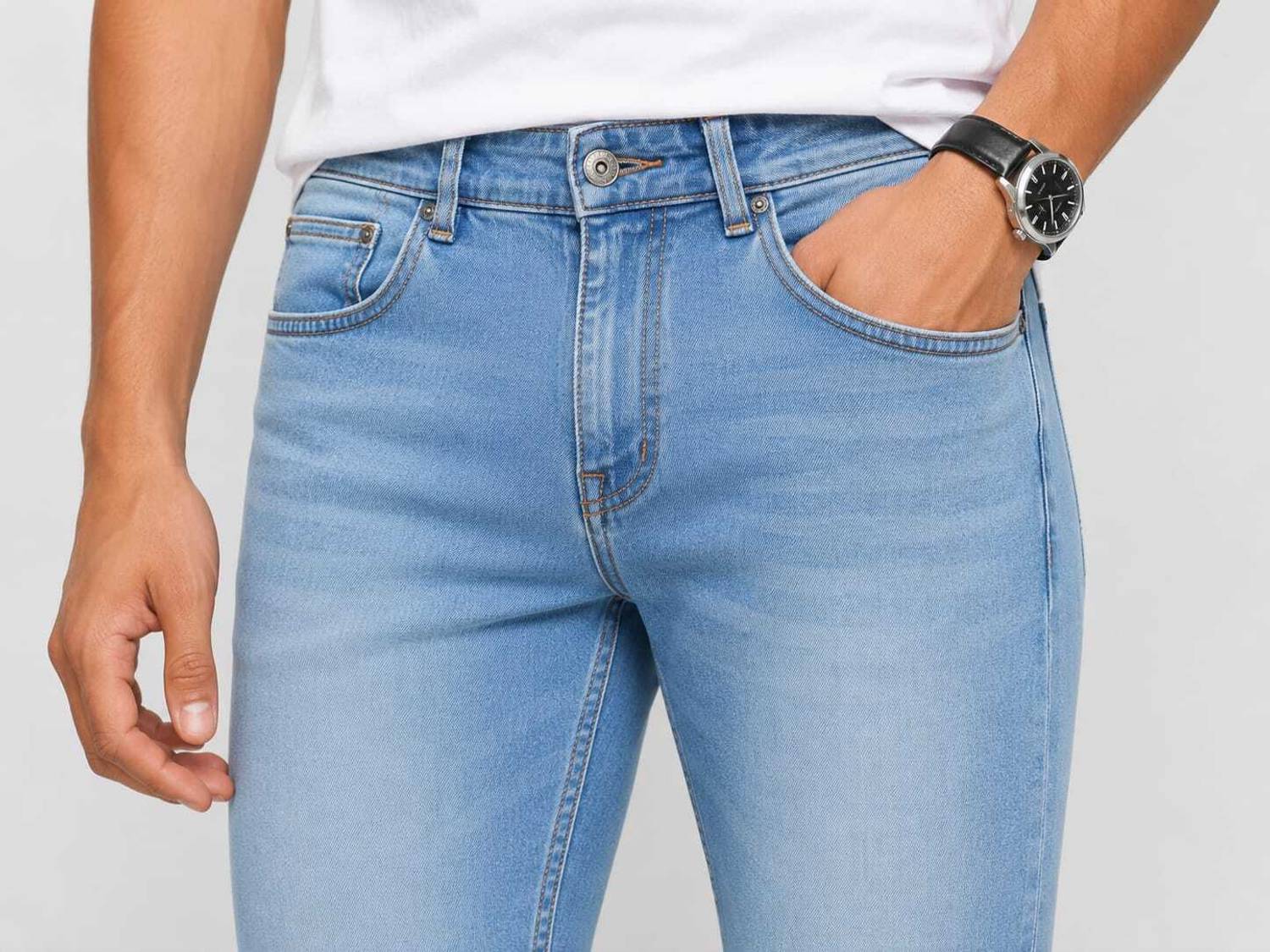 Goodlook Flared Men Light Blue Jeans - Image 4