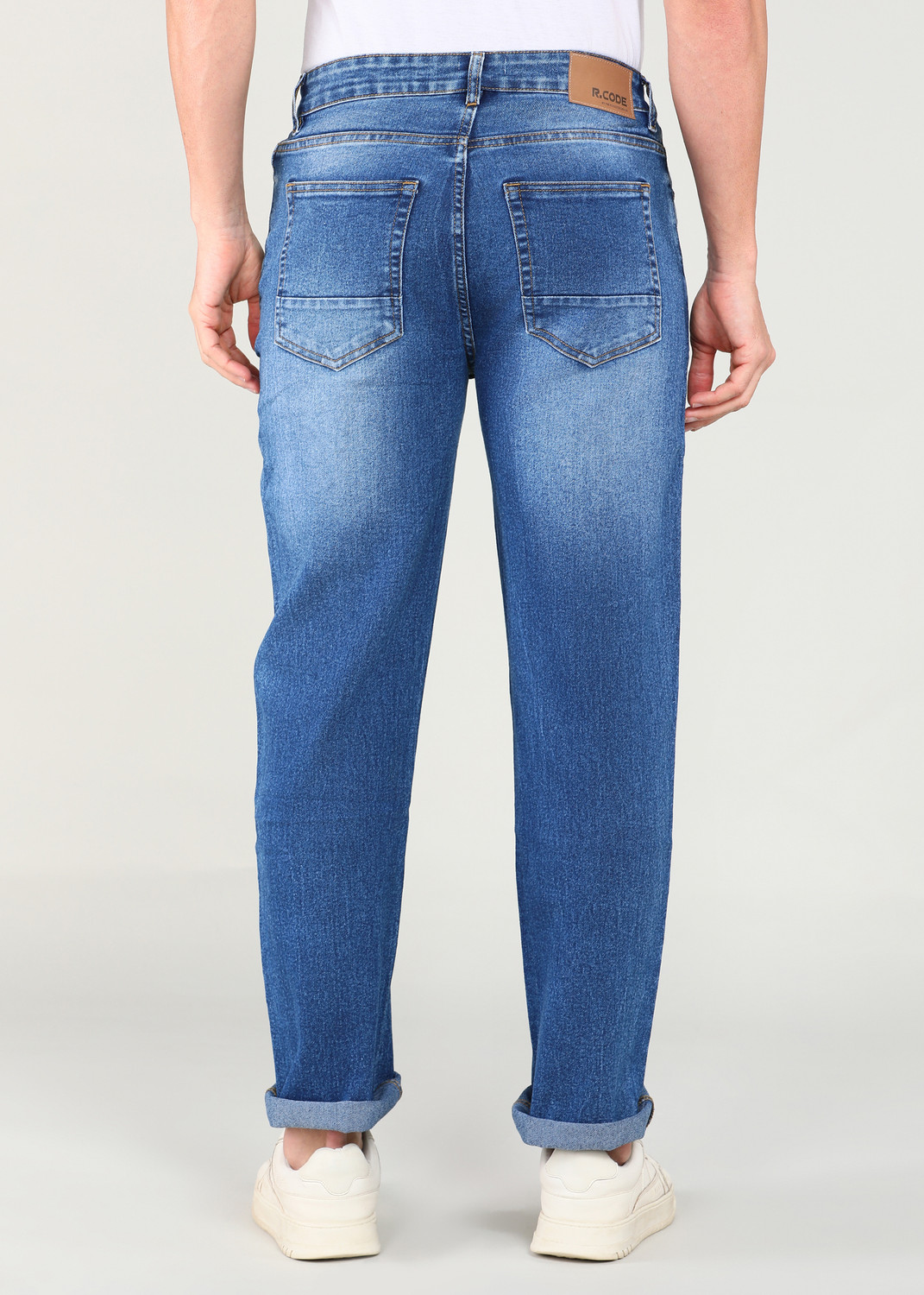 Image of R.Code by The Roadster Life Co. Regular Men Blue Jeans