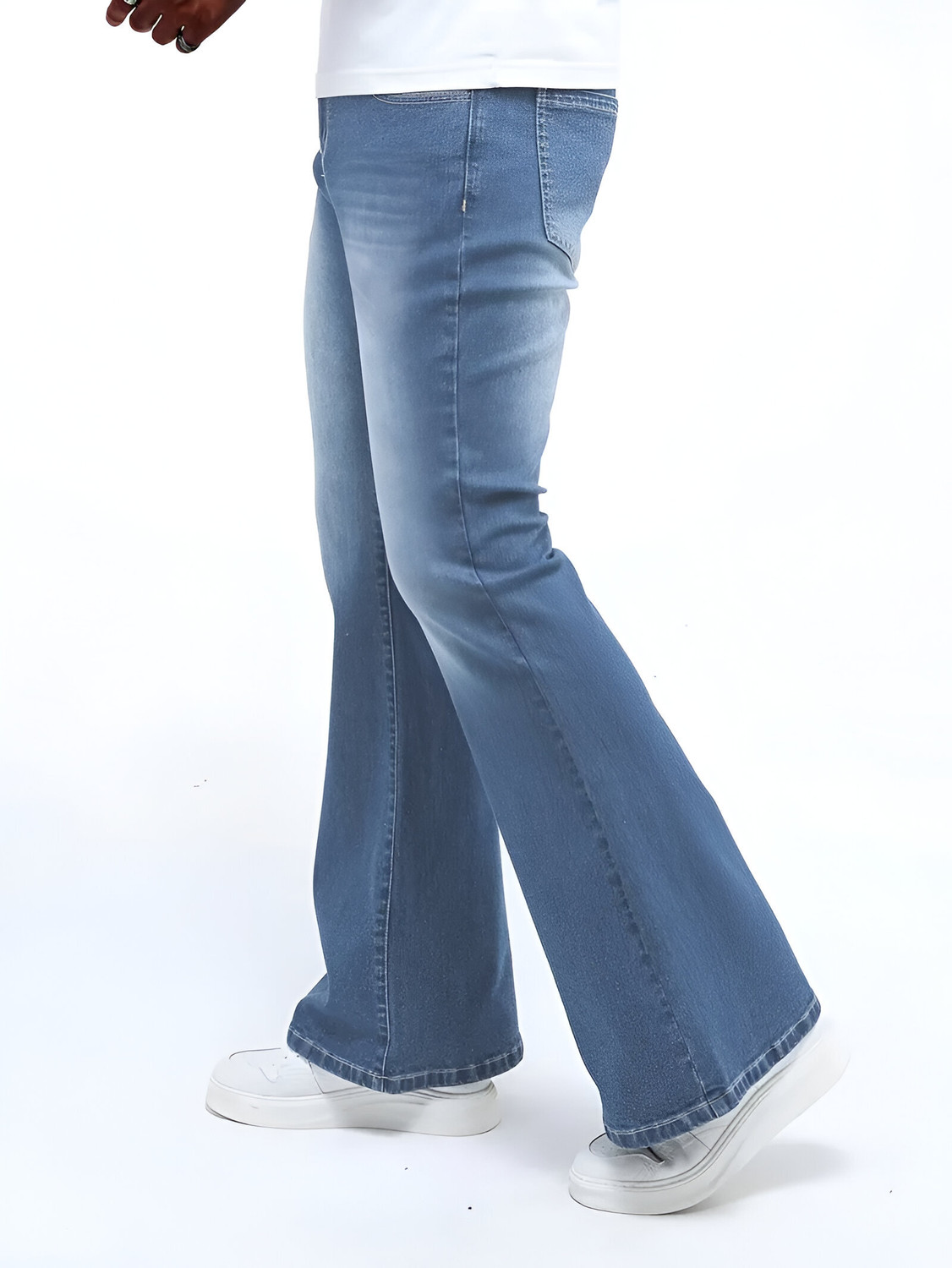 Image of BEN MARTIN Boot-Leg Men Light Blue Jeans