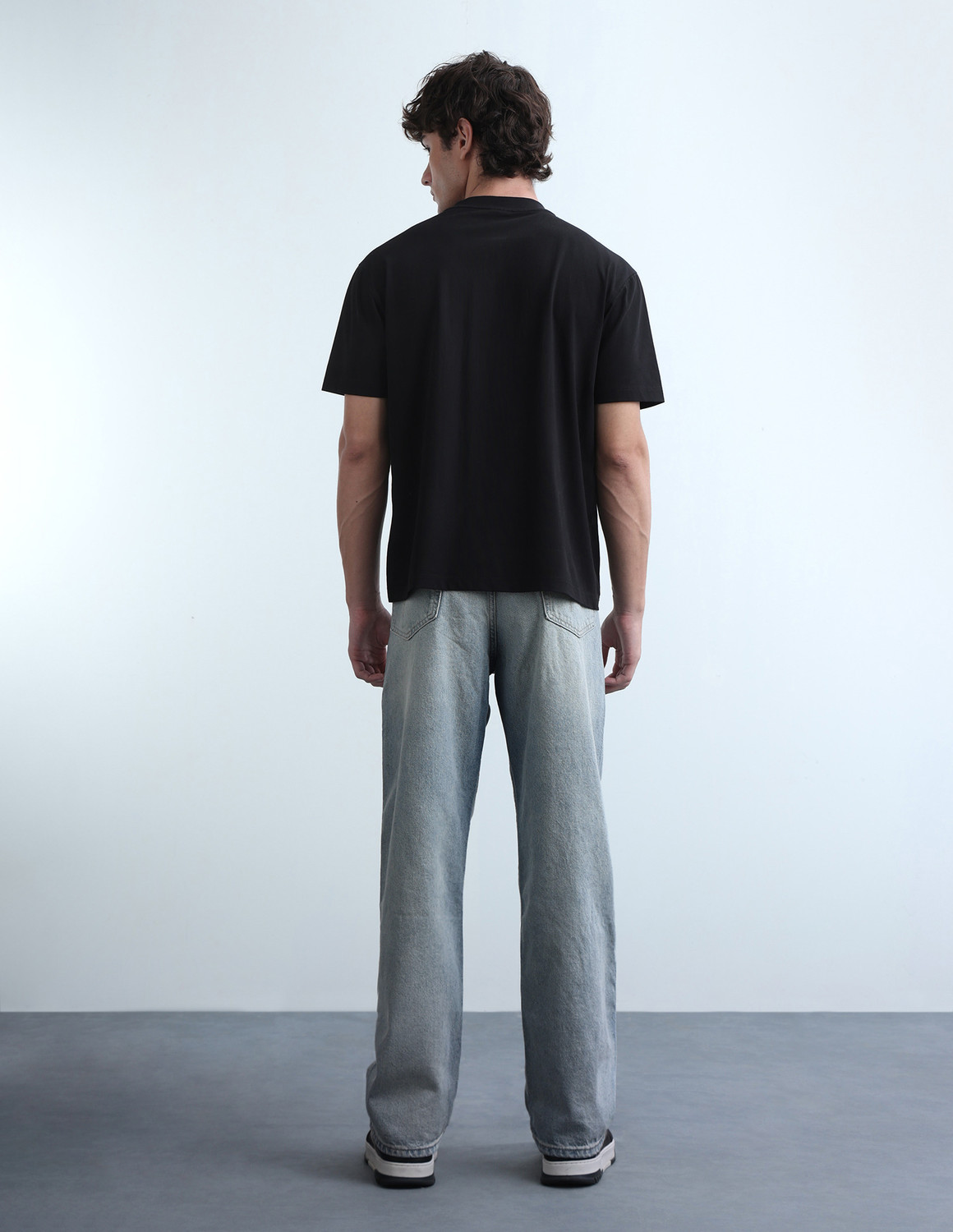 Image of FLYING MACHINE Loose Fit Men Blue Jeans