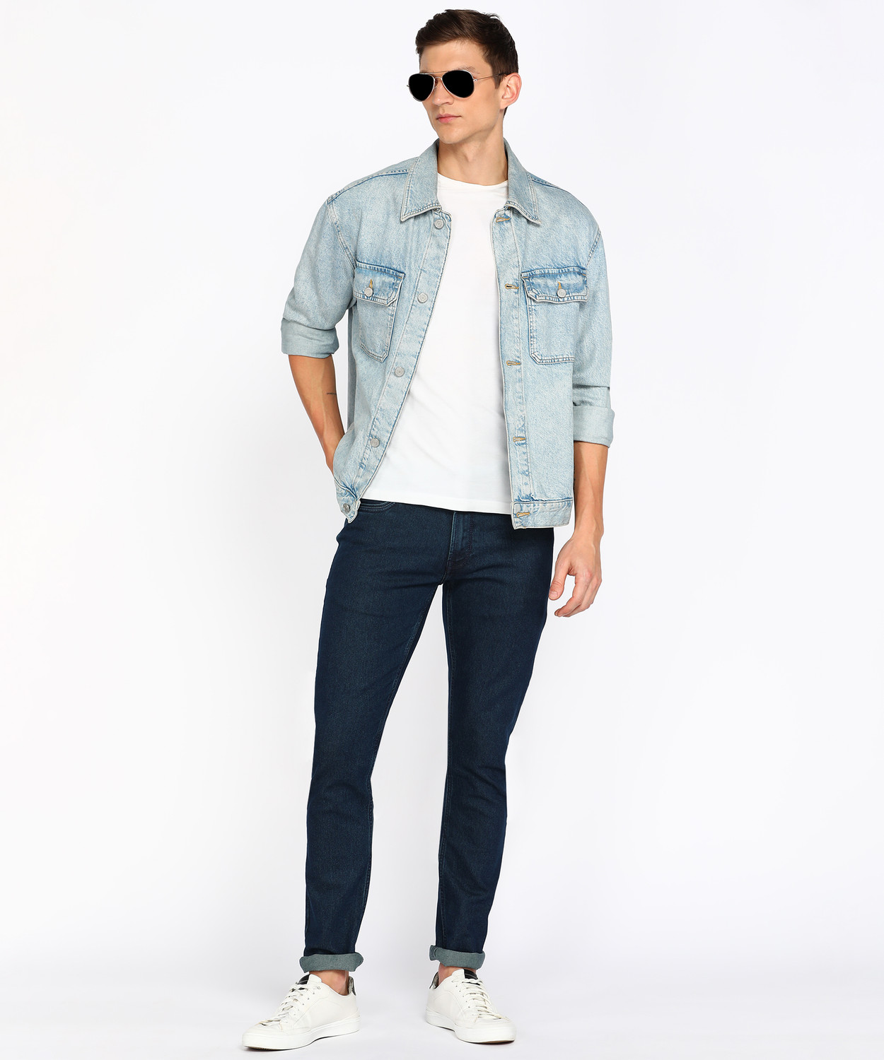 Image of PETER ENGLAND Slim Men Dark Blue Jeans
