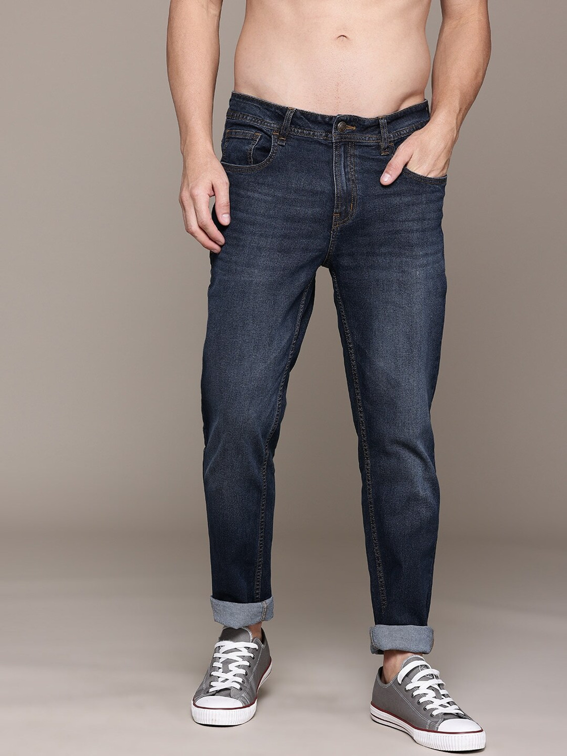 Roadster Tapered Fit Men Blue Jeans
