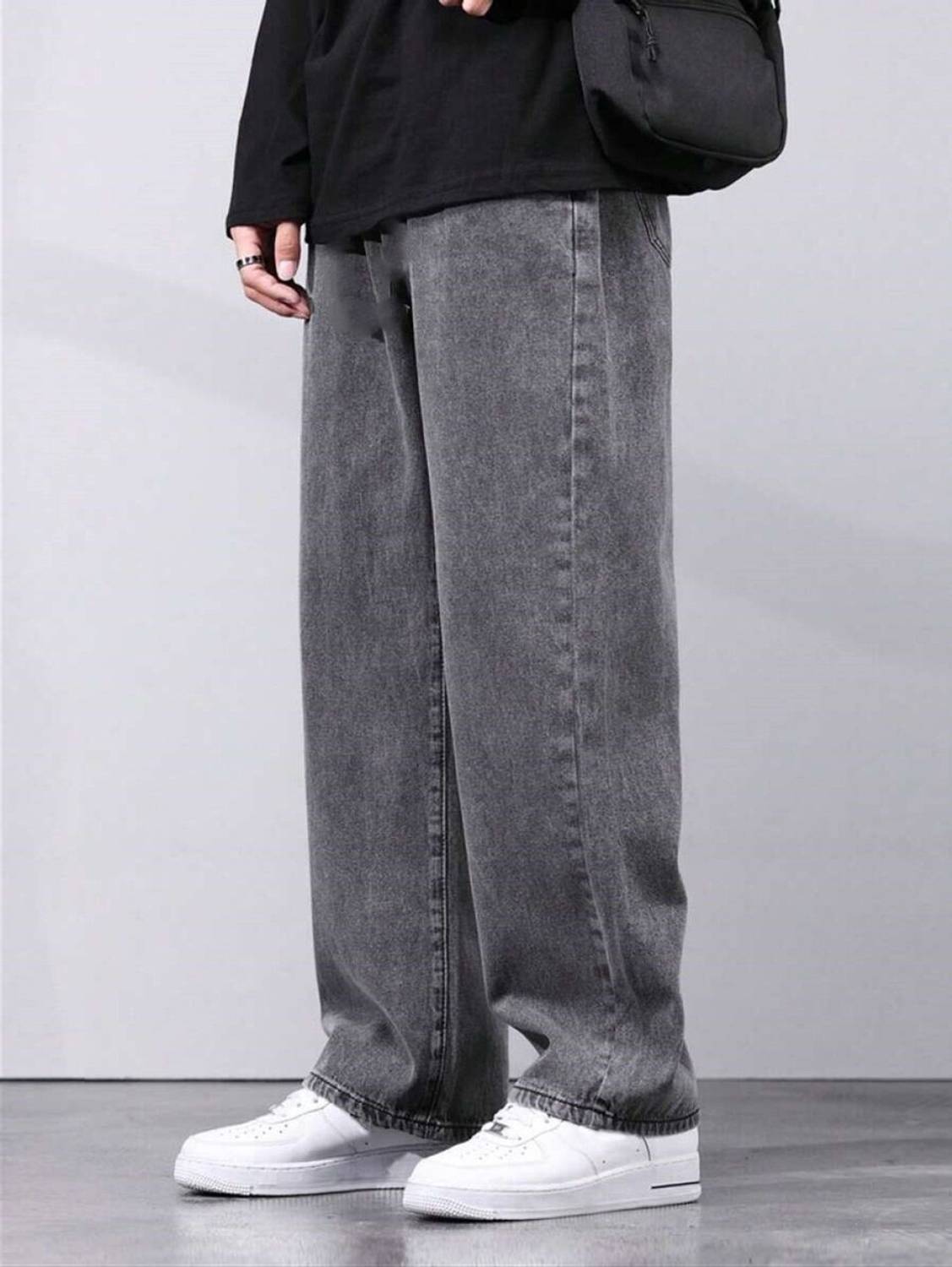 Star4well Relaxed Fit Men Grey Jeans