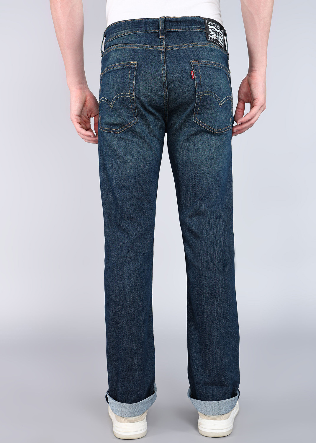 Image of LEVI'S Straight Fit Men Dark Blue Jeans
