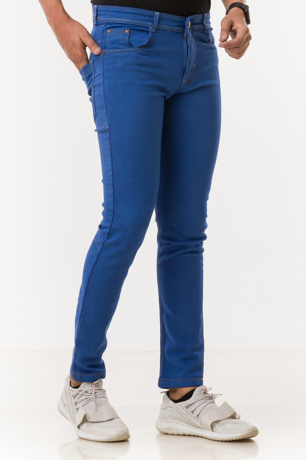 Image of Lzard Slim Men Blue Jeans