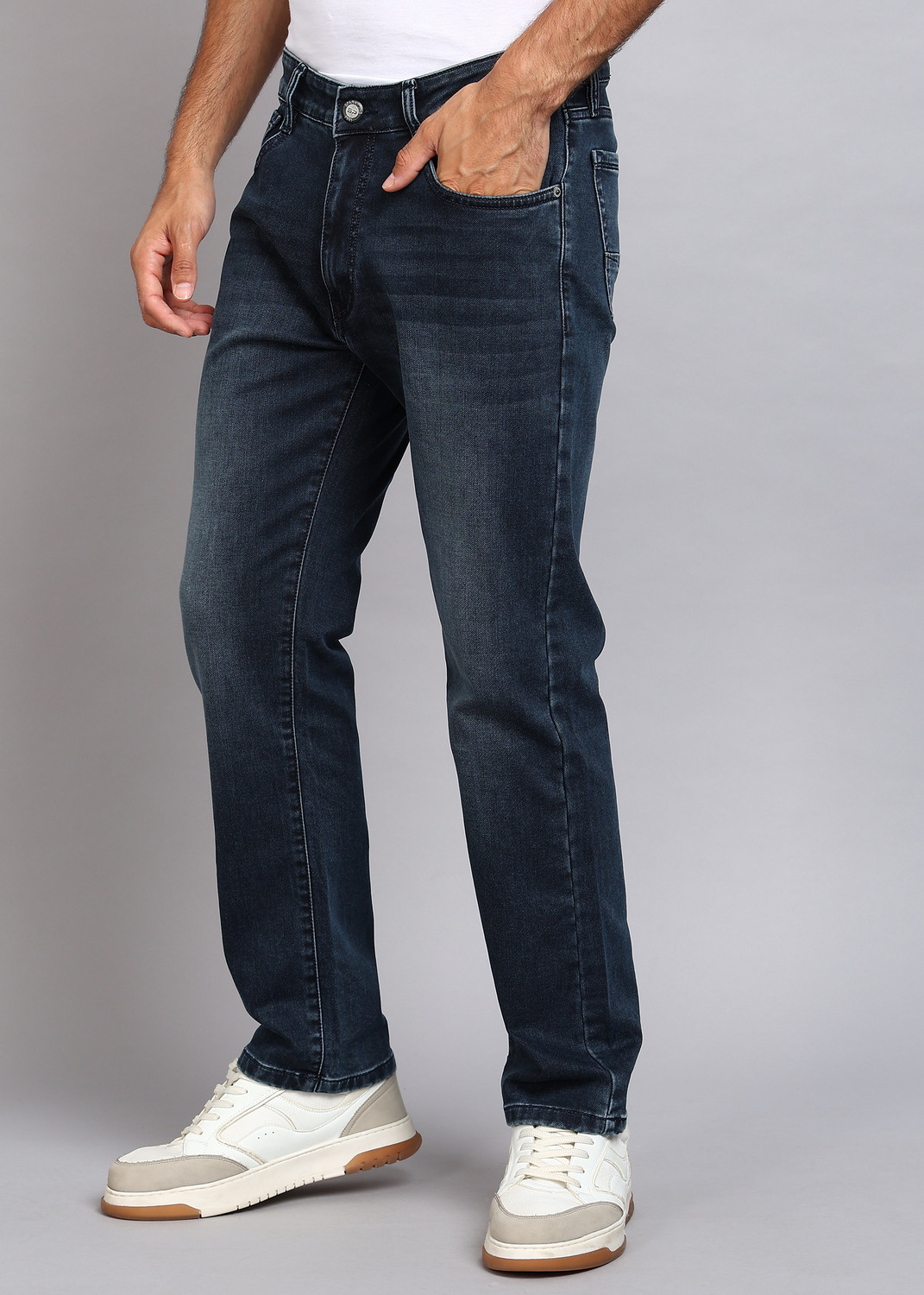 Image of SPARKY Regular Men Dark Blue Jeans
