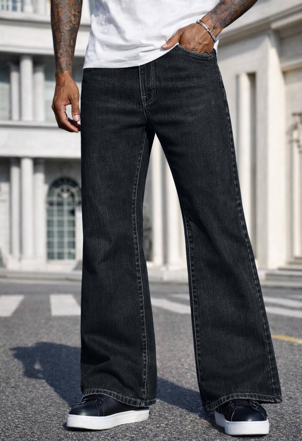METRONAUT Boot-Leg Men Black Jeans - Image 4