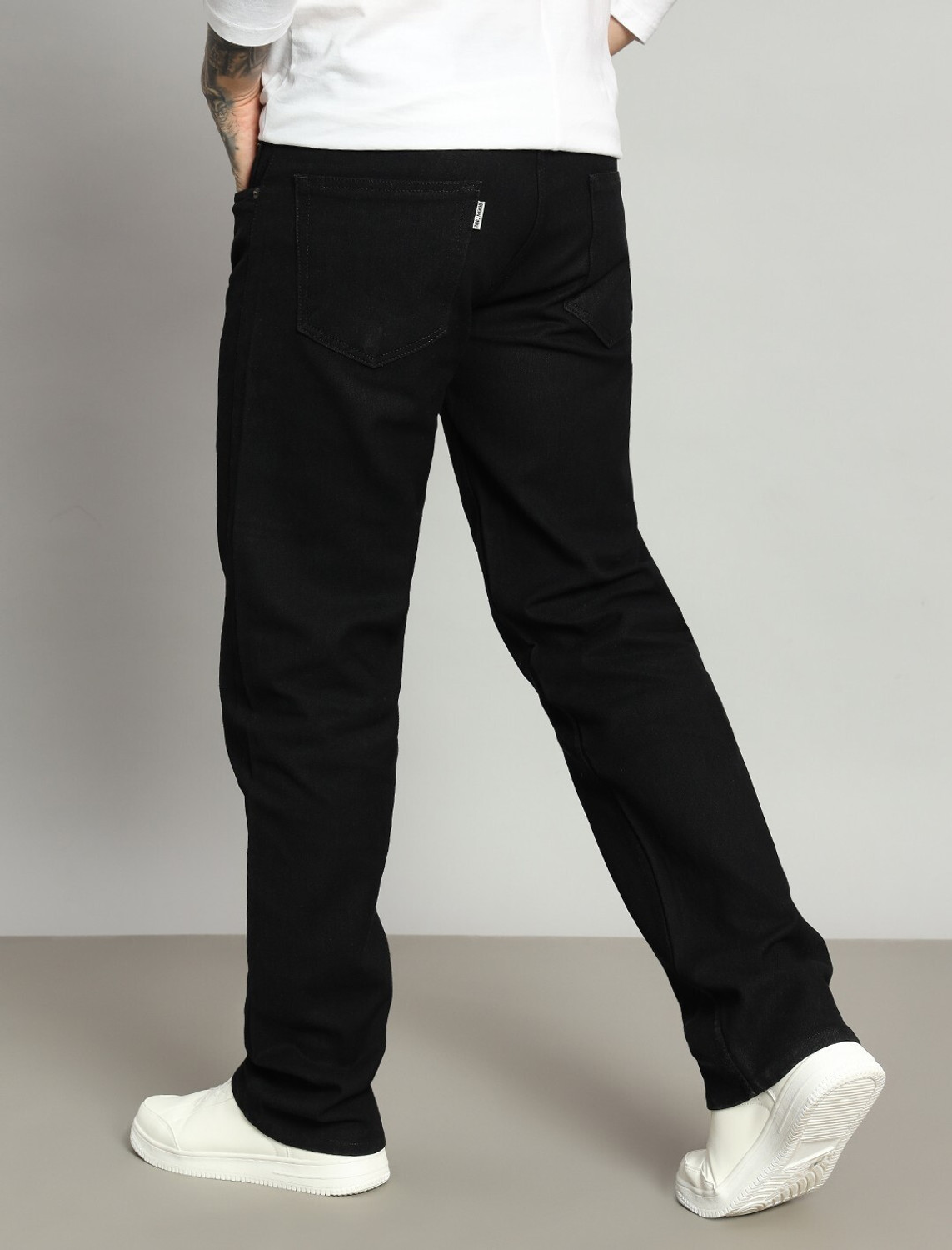 Image of DENIM LOOK Loose Fit Men Black Jeans