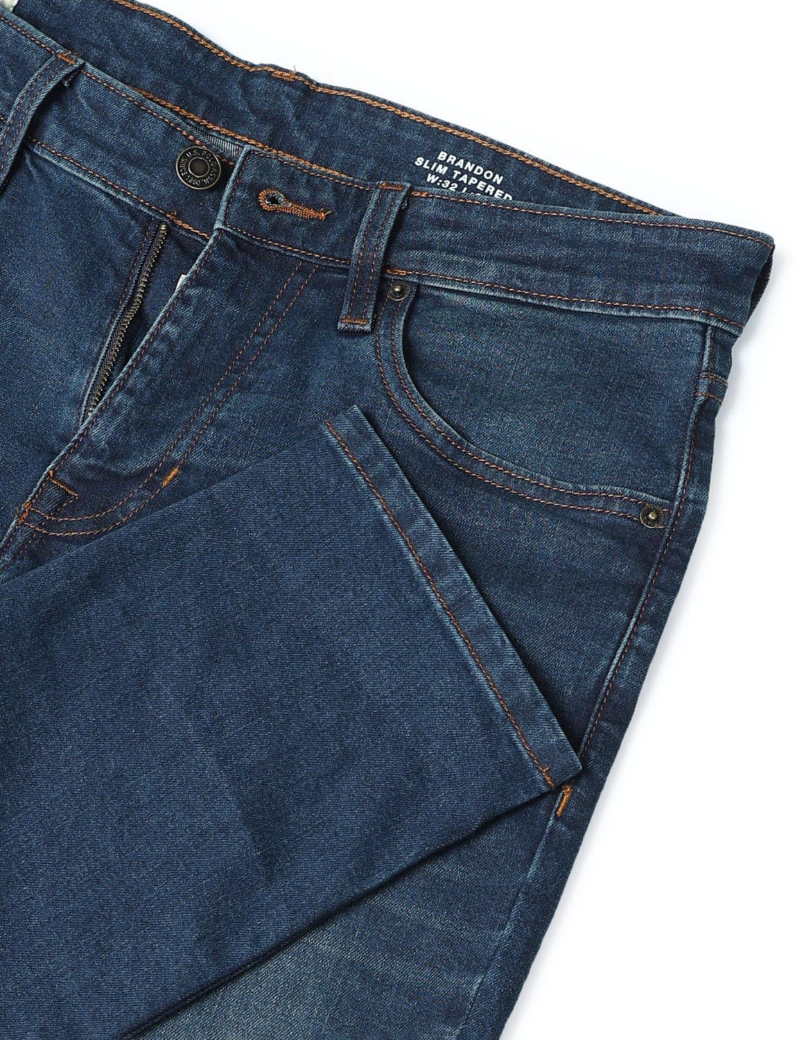 Image of U.S. Polo Assn. Denim Co. Tapered Fit Men Blue Jeans