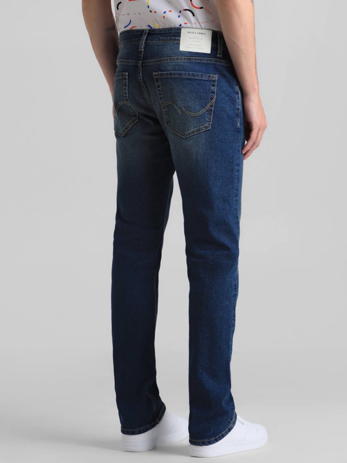 JACK & JONES Regular Men Dark Blue Jeans - Image 3