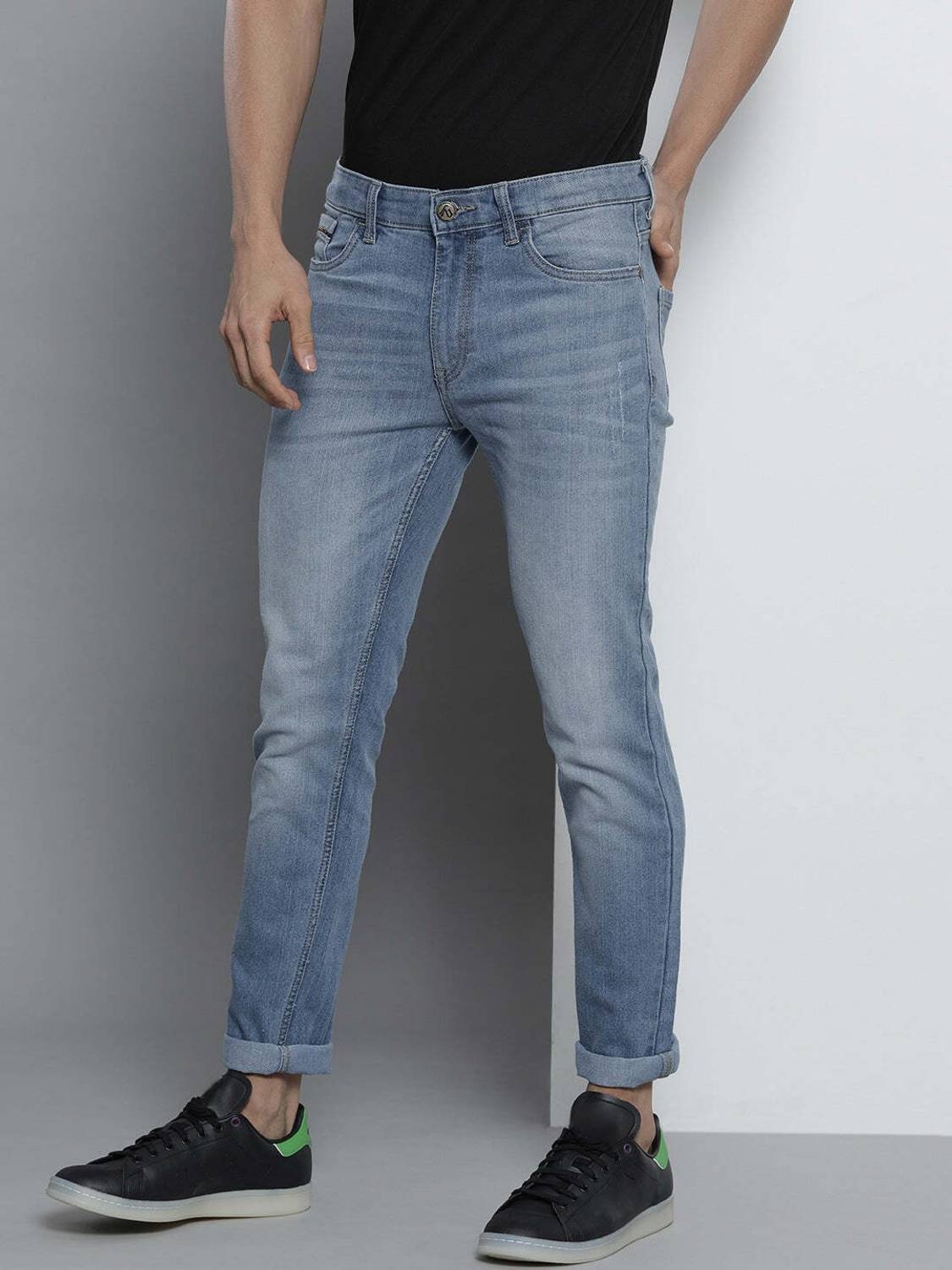 The Indian Garage Co. Slim Men Blue Jeans - Image 2