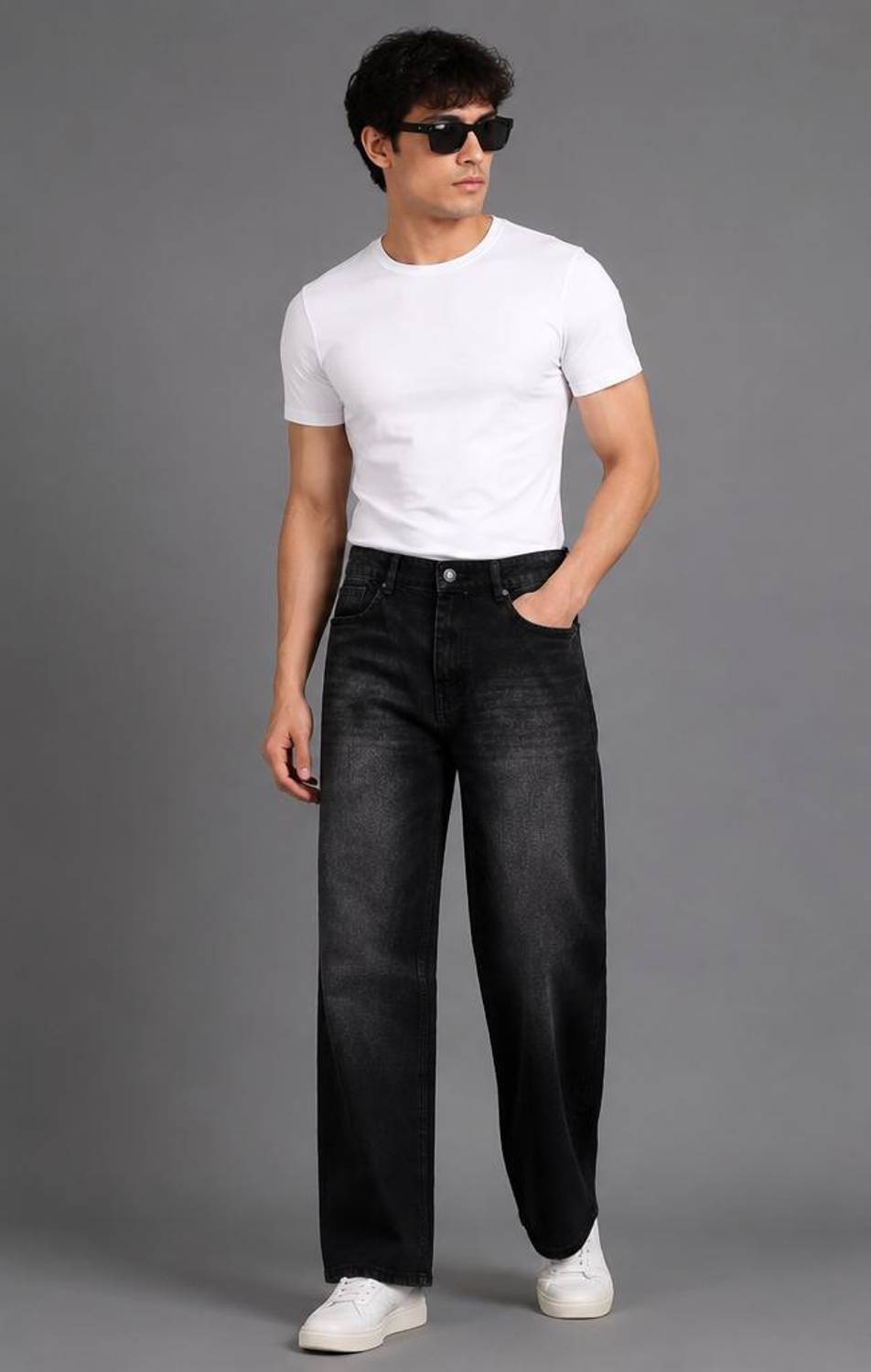 cottees Straight Fit Men Black Jeans - Image 4