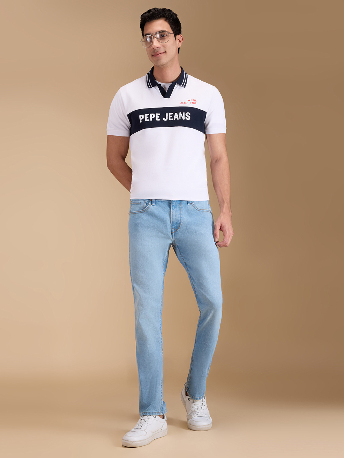 Image of Pepe Jeans Slim Men Light Blue Jeans