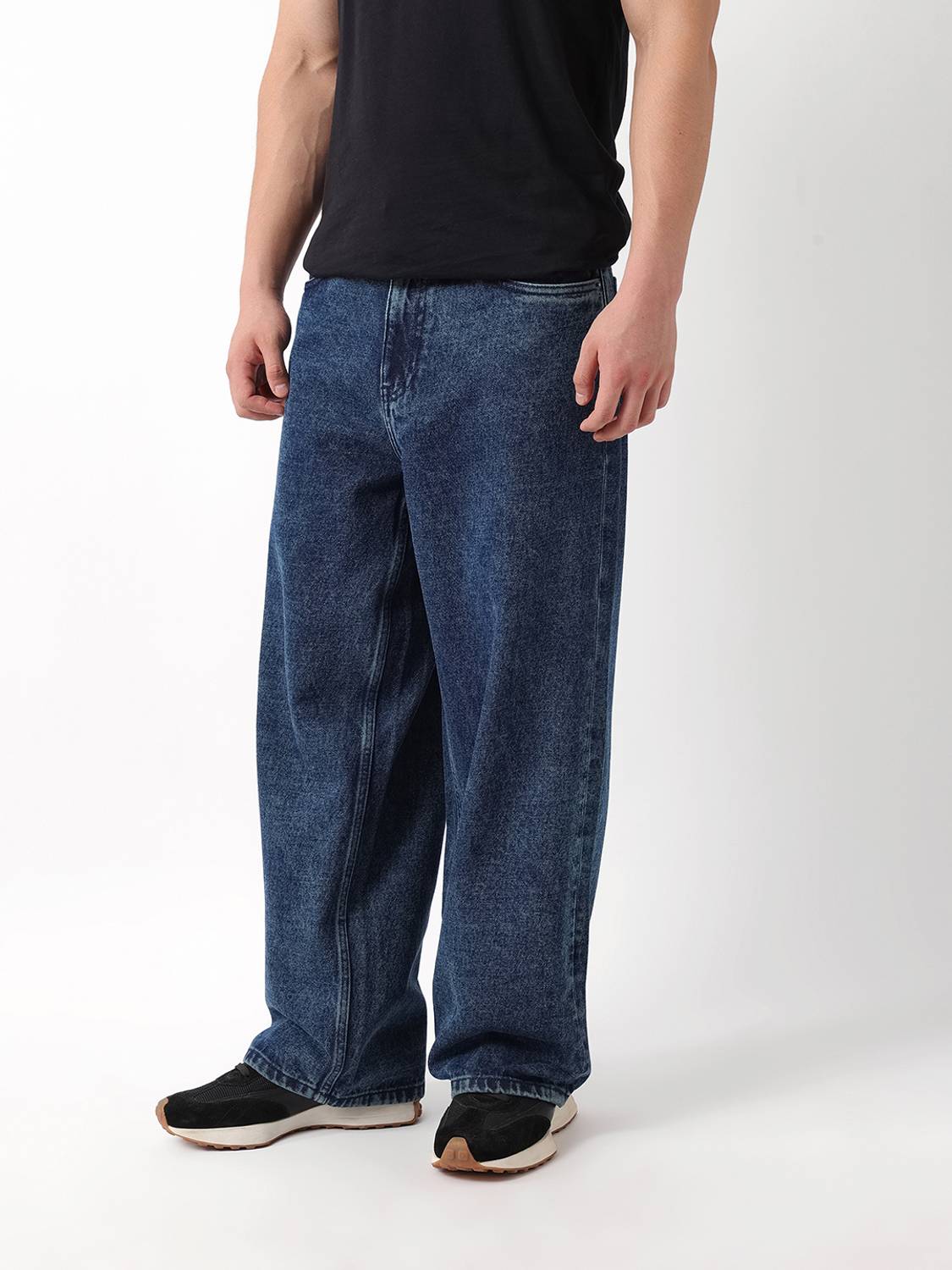 THE BEAR HOUSE Baggy Fit Men Blue Jeans - Image 3