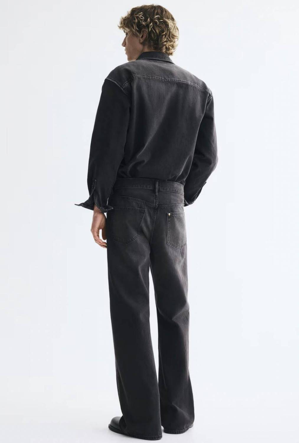 REVRCE Boot-Leg Men Black Jeans - Image 2
