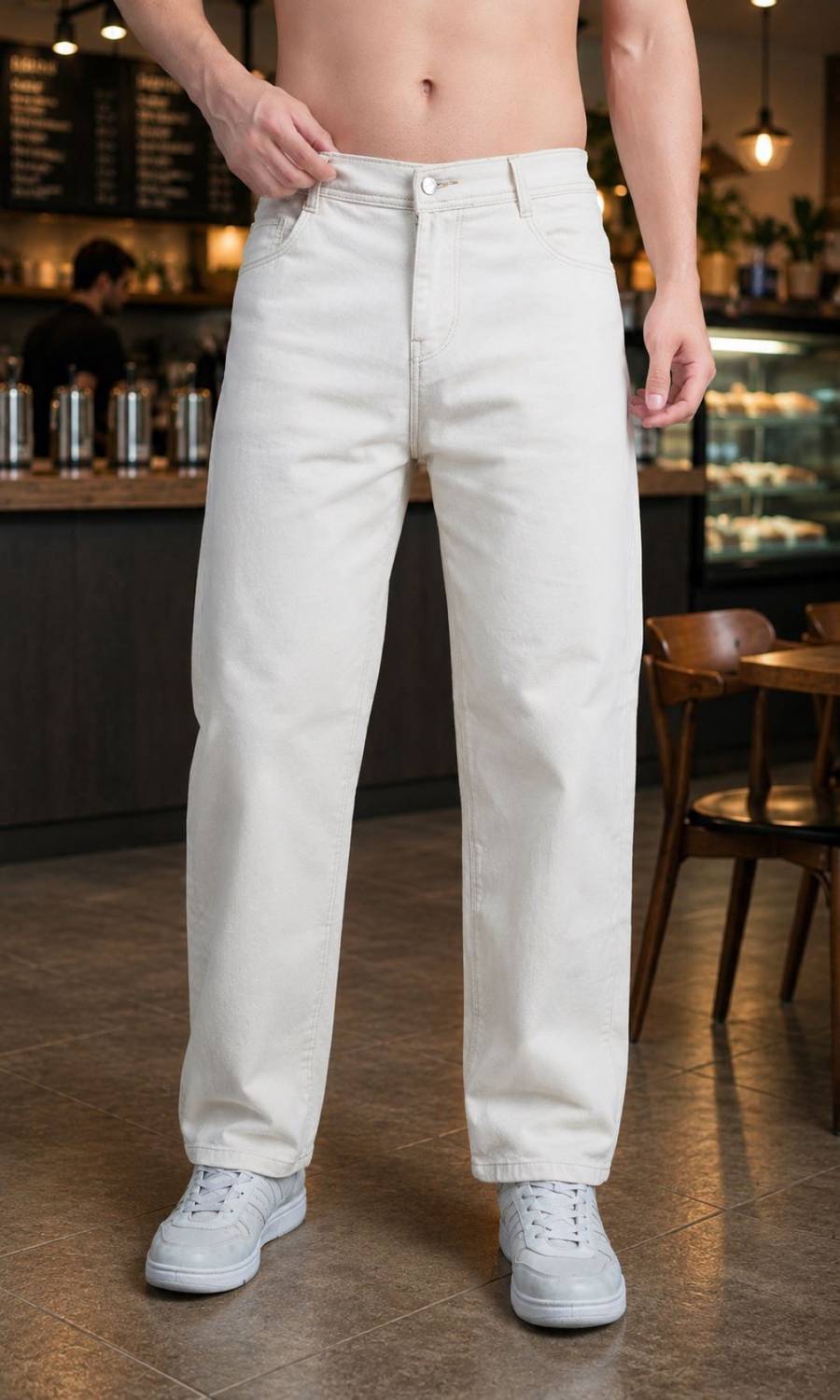 Moda Rapido Regular Men Beige Jeans