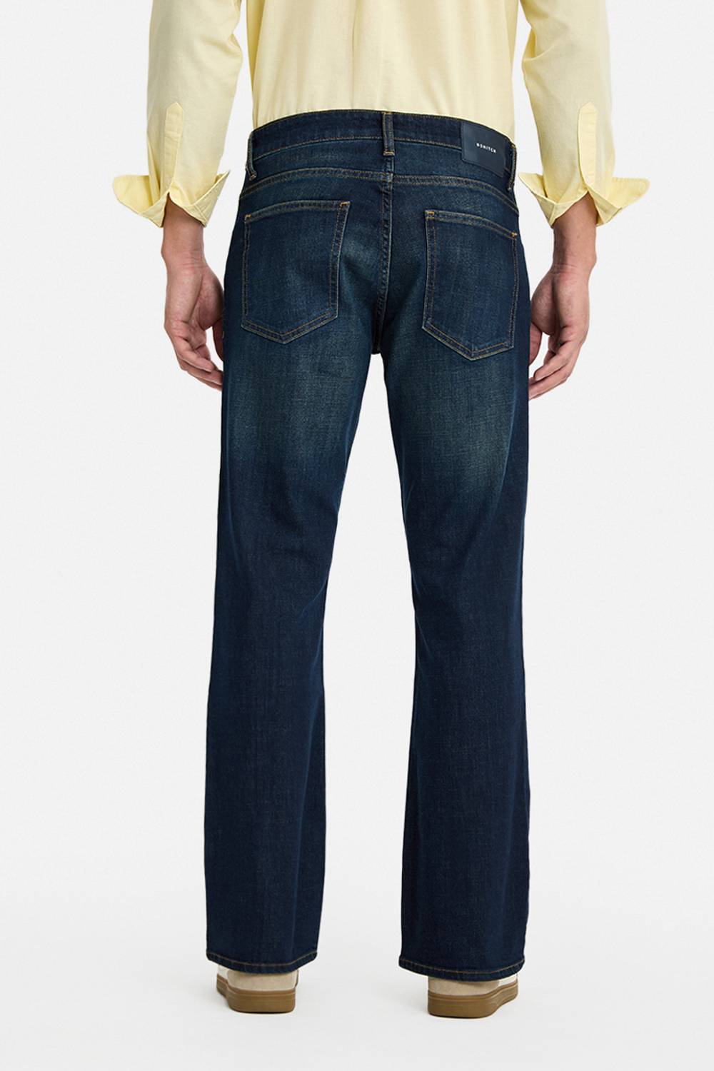 Snitch Boot-Leg Men Blue Jeans - Image 4