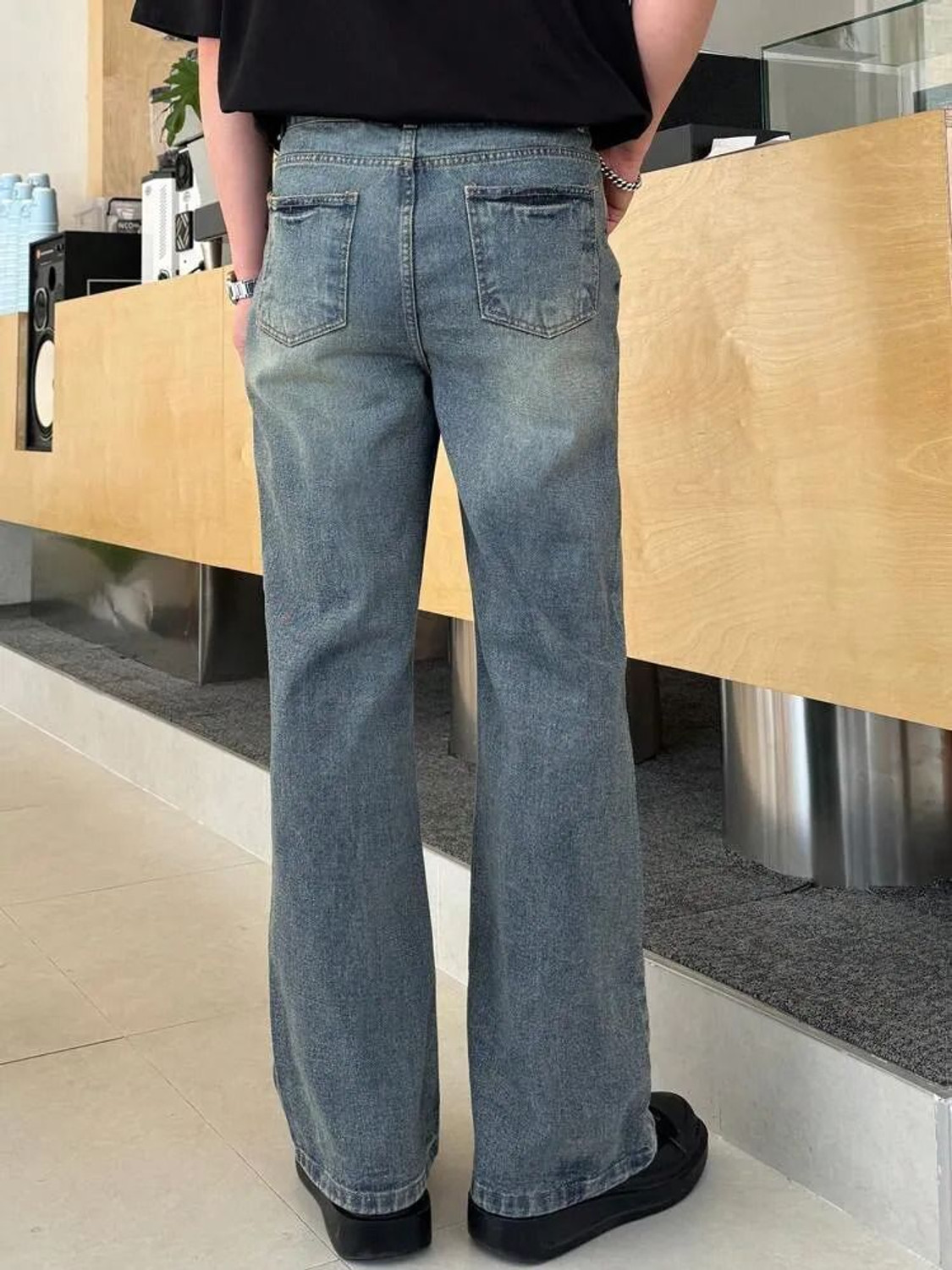 Image of KOTTY Relaxed Fit Men Blue Jeans
