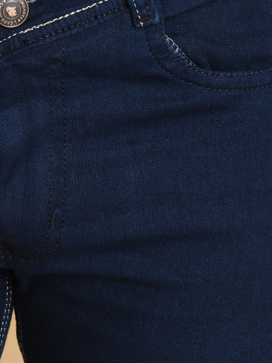 Image of Lzard Slim Men Dark Blue Jeans