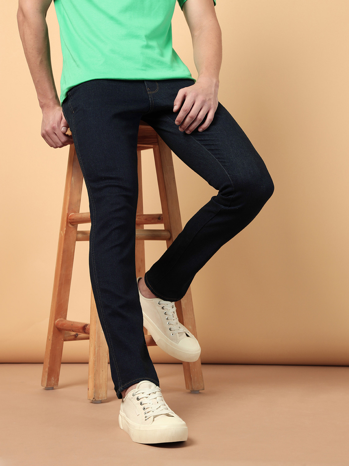 Image of Wrangler Slim Men Black Jeans