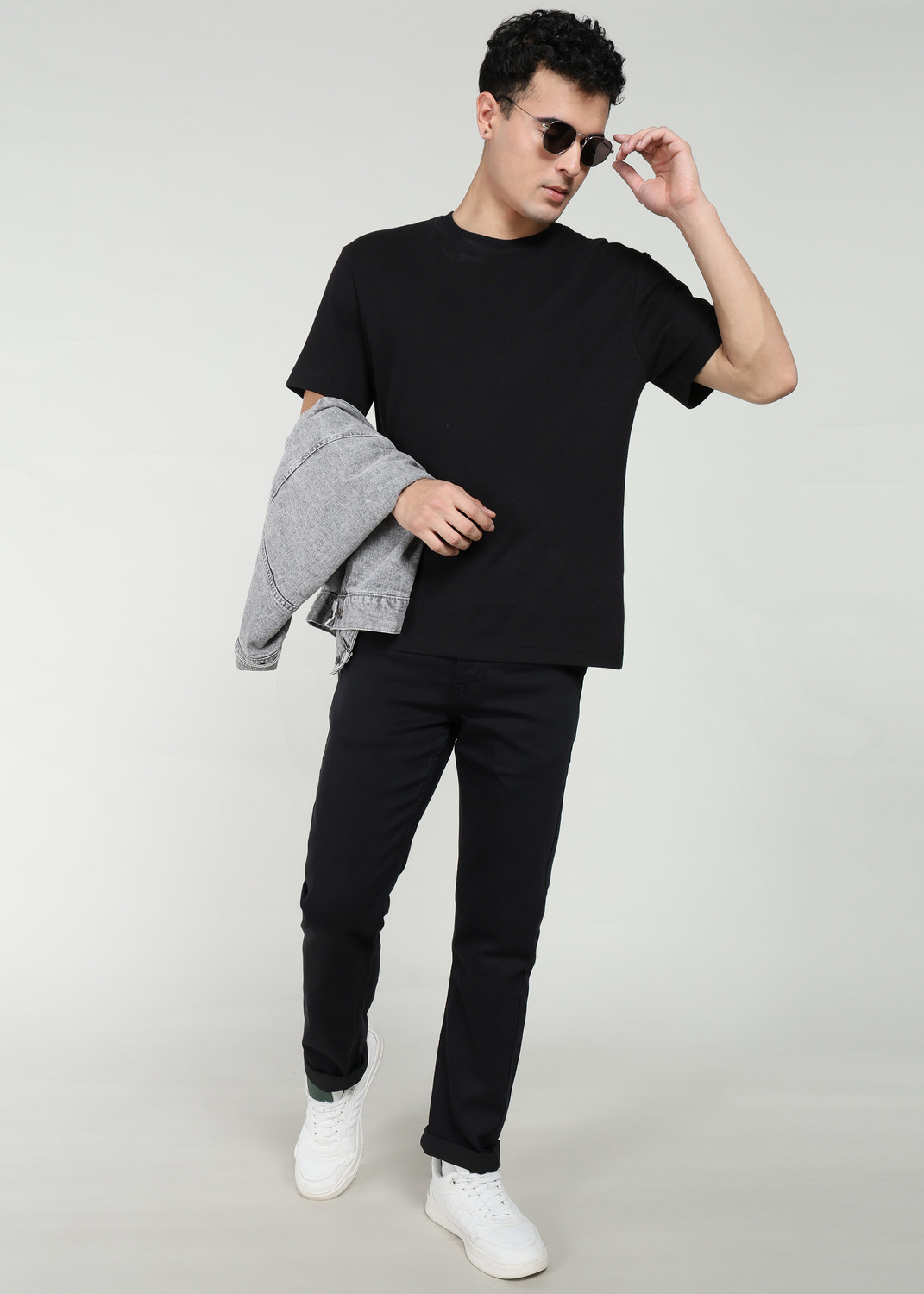 Image of PETER ENGLAND Regular Men Black Jeans