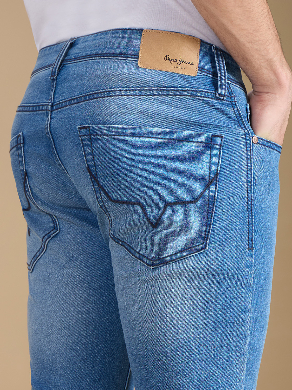 Image of Pepe Jeans Slim Men Blue Jeans