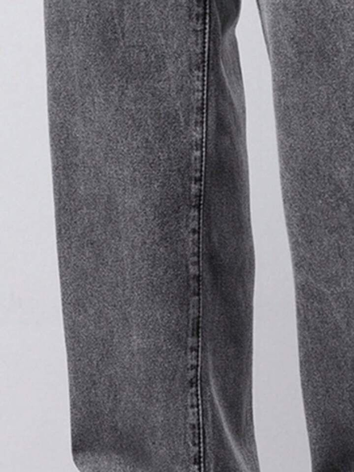 Image of itup Loose Fit Men Grey Jeans