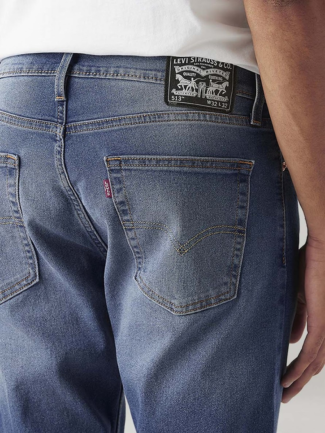 Image of LEVI'S Straight Fit Men Blue Jeans