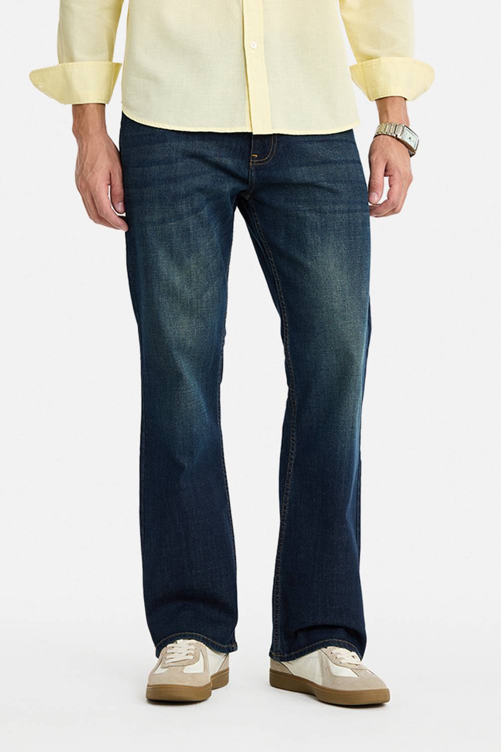 Snitch Boot-Leg Men Blue Jeans