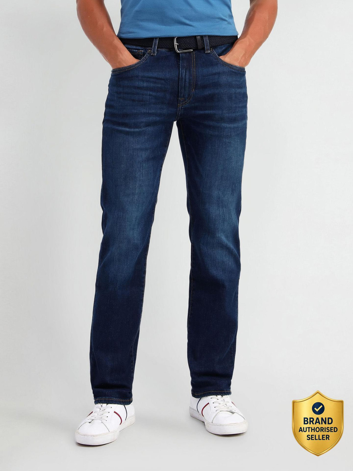 Image of U.S. POLO ASSN. Slim Men Blue Jeans