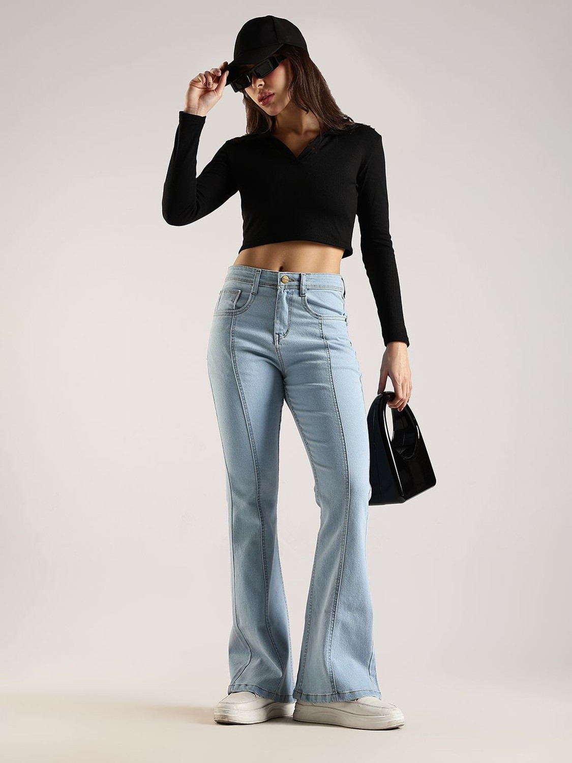 Image of zayla Boot-Leg Women Light Blue Jeans