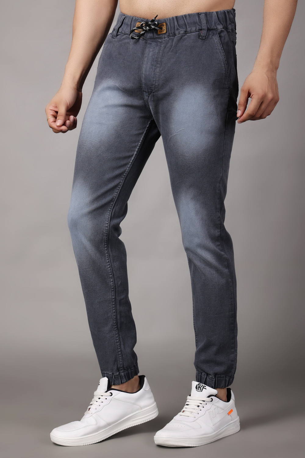 Image of ZAYSH Jogger Fit Men Grey Jeans