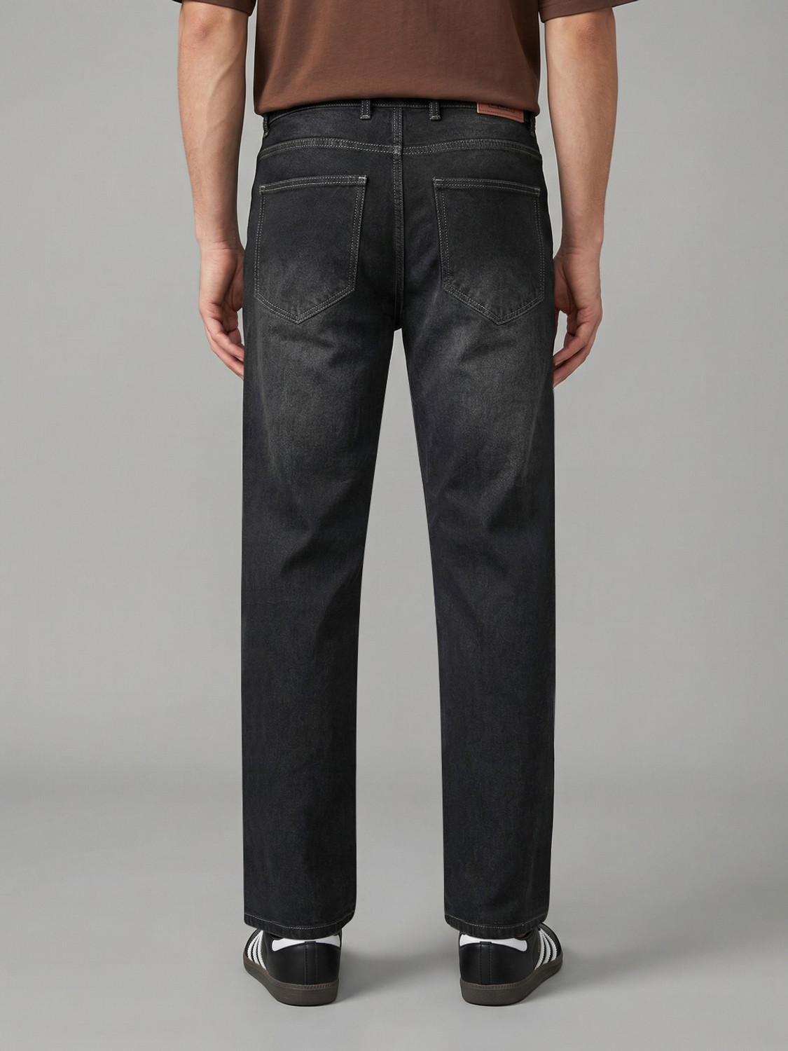 Image of Urbano Fashion Relaxed Fit Men Grey Jeans