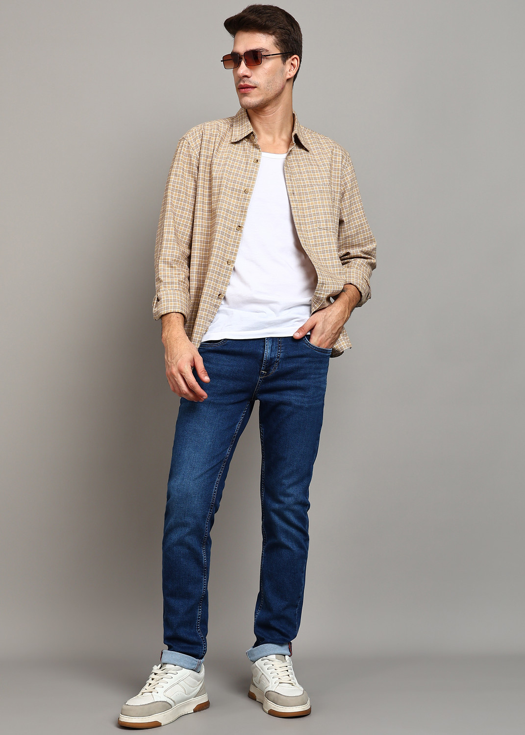 Image of KILLER Skinny Men Dark Blue Jeans