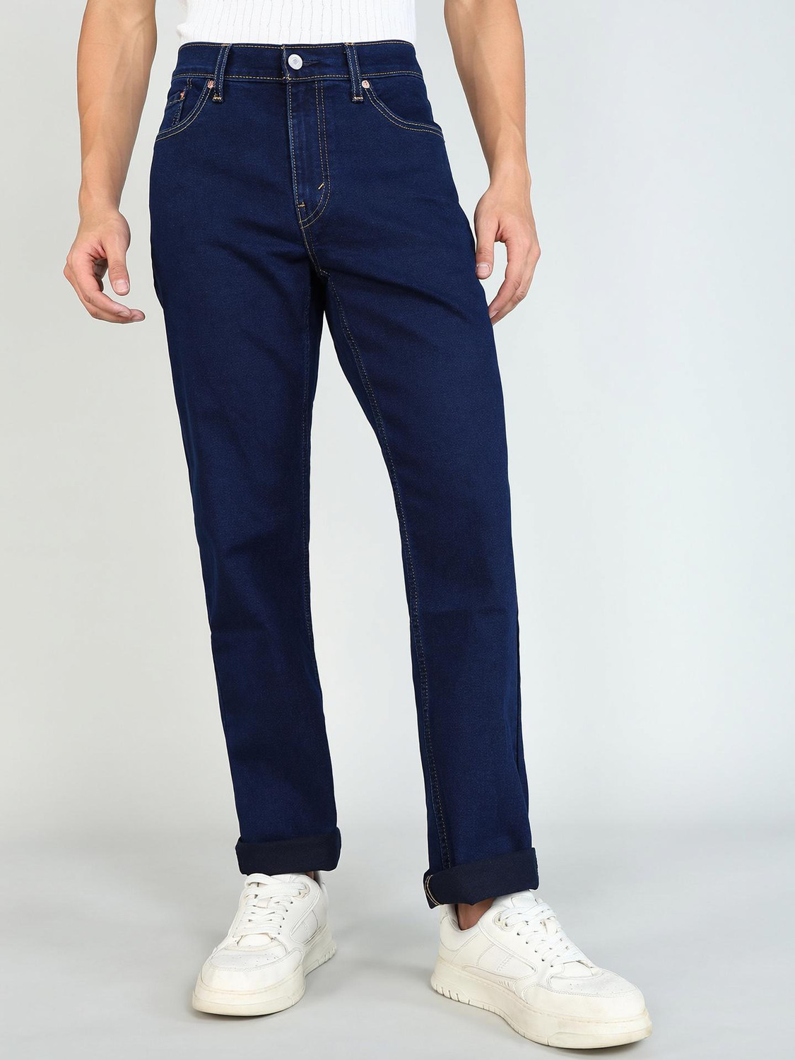 Image of LEVI'S Tapered Fit Men Dark Blue Jeans