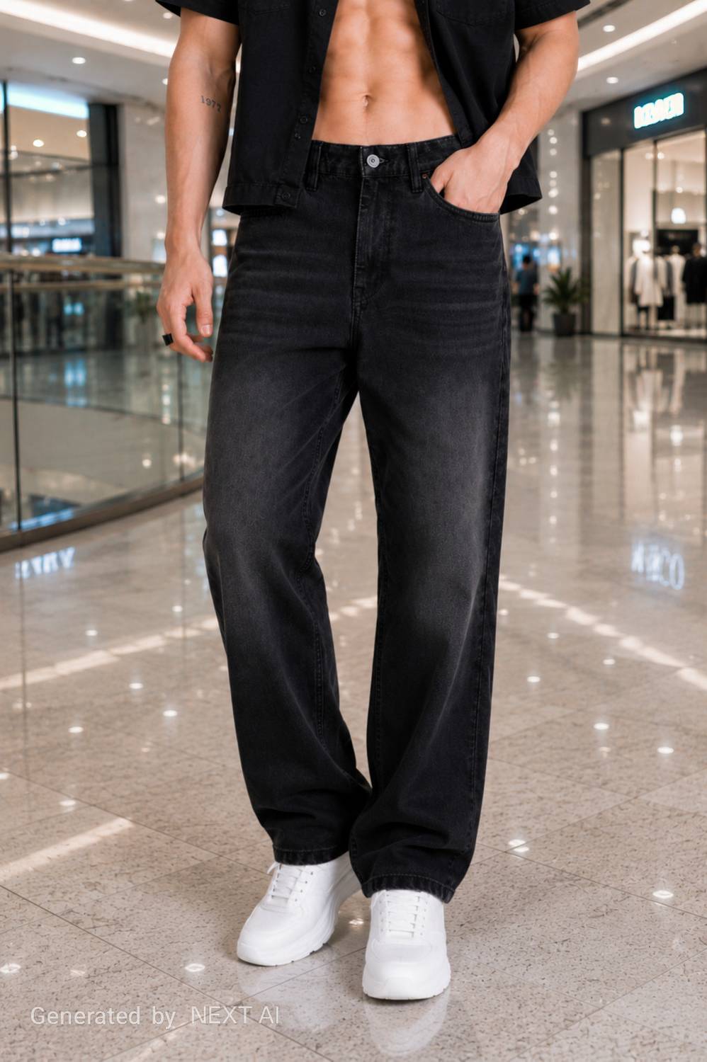 DenSHAH Straight Fit Men Black Jeans