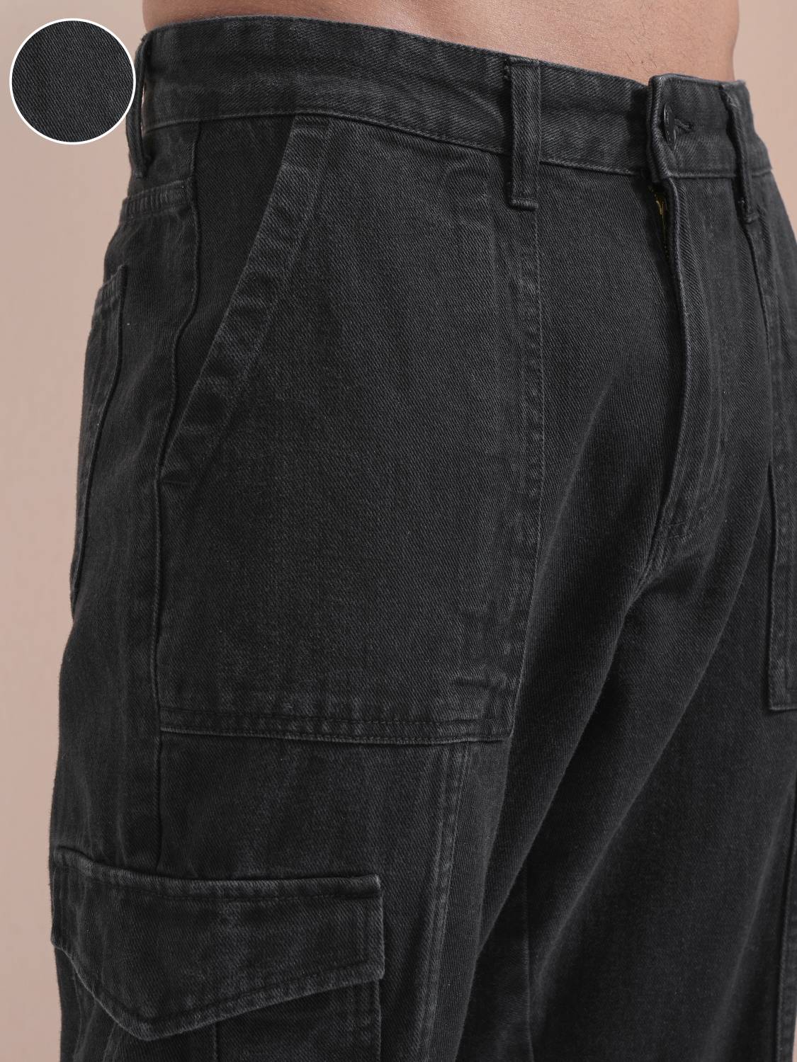 HIGHLANDER Tapered Fit Men Black Jeans - Image 4